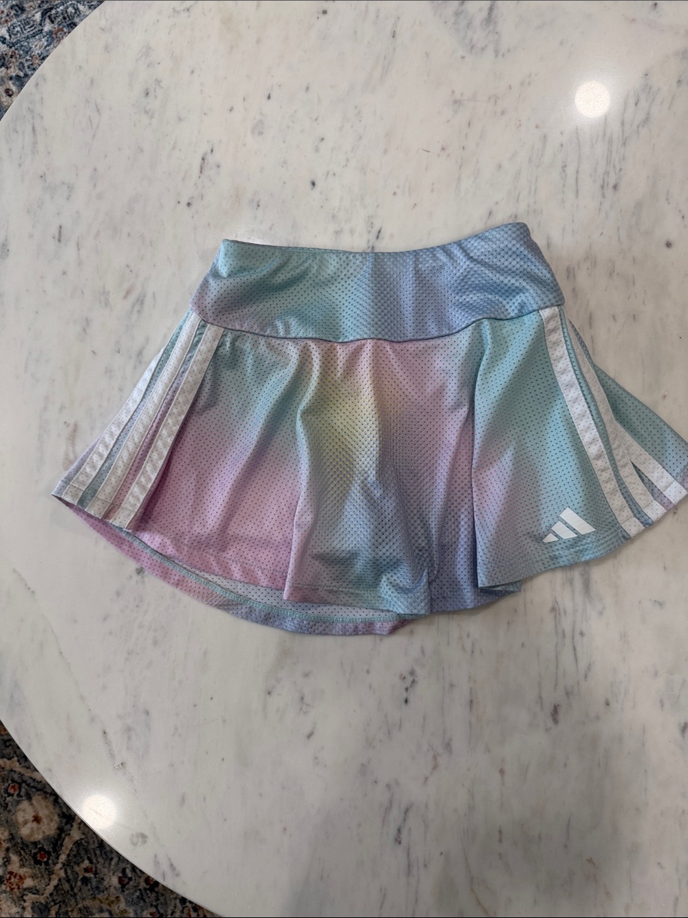 adidas girls Pastel Gradient Tennis Skirt in Pink, Blue, Green